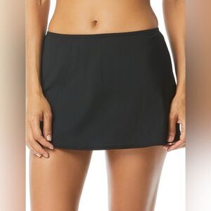 NWT Coco Reef | Black Paragon Swim Skirt Classic Solids Plis Size 2XL